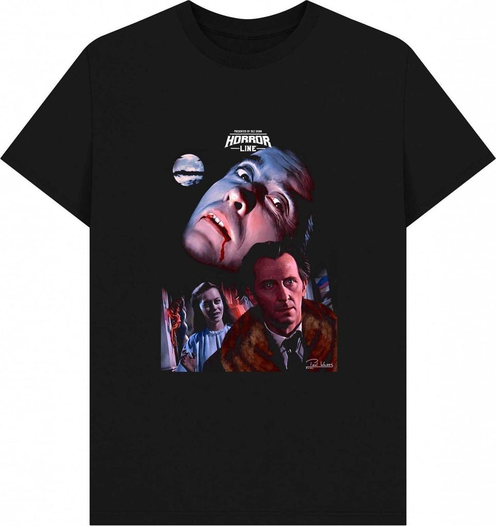 Horror Line - T-Shirt für Herren/Damen Uni PN1405 (XXL) (Schwarz)