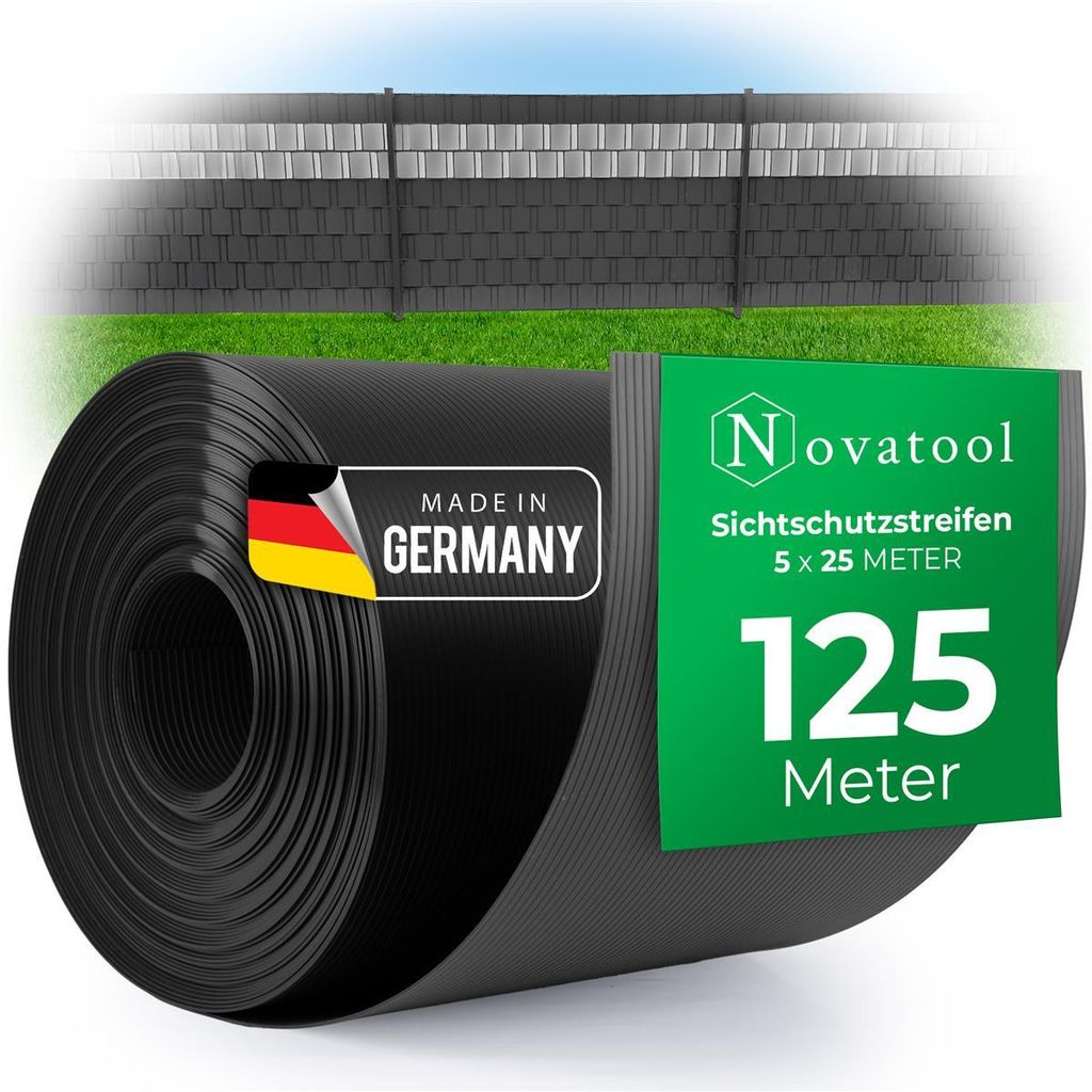 Novatool PREMIUM PP 125m Rollen Sichtschutzstreifen für Produktbild 