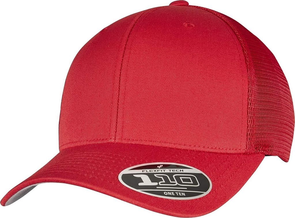Flexfit - Herren/Damen Uni Trucker Cap "110", Netzmaterial RW8085 (Einheitsgröße) (Rot)