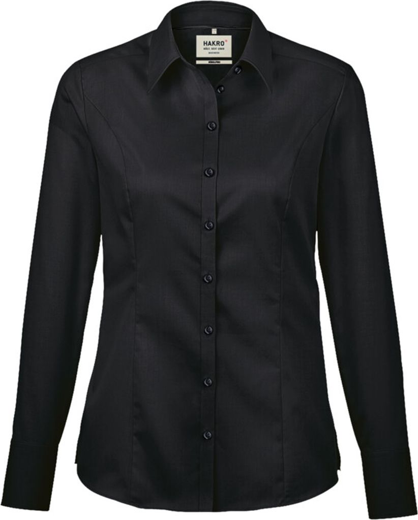 HAKRO Hakro-106 Bluse Business Damen Gr. L schwarz