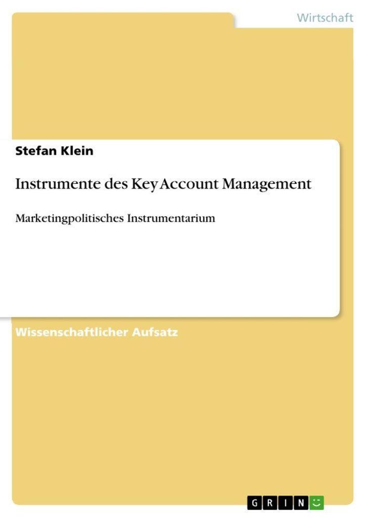 Instrumente des Key Account Management