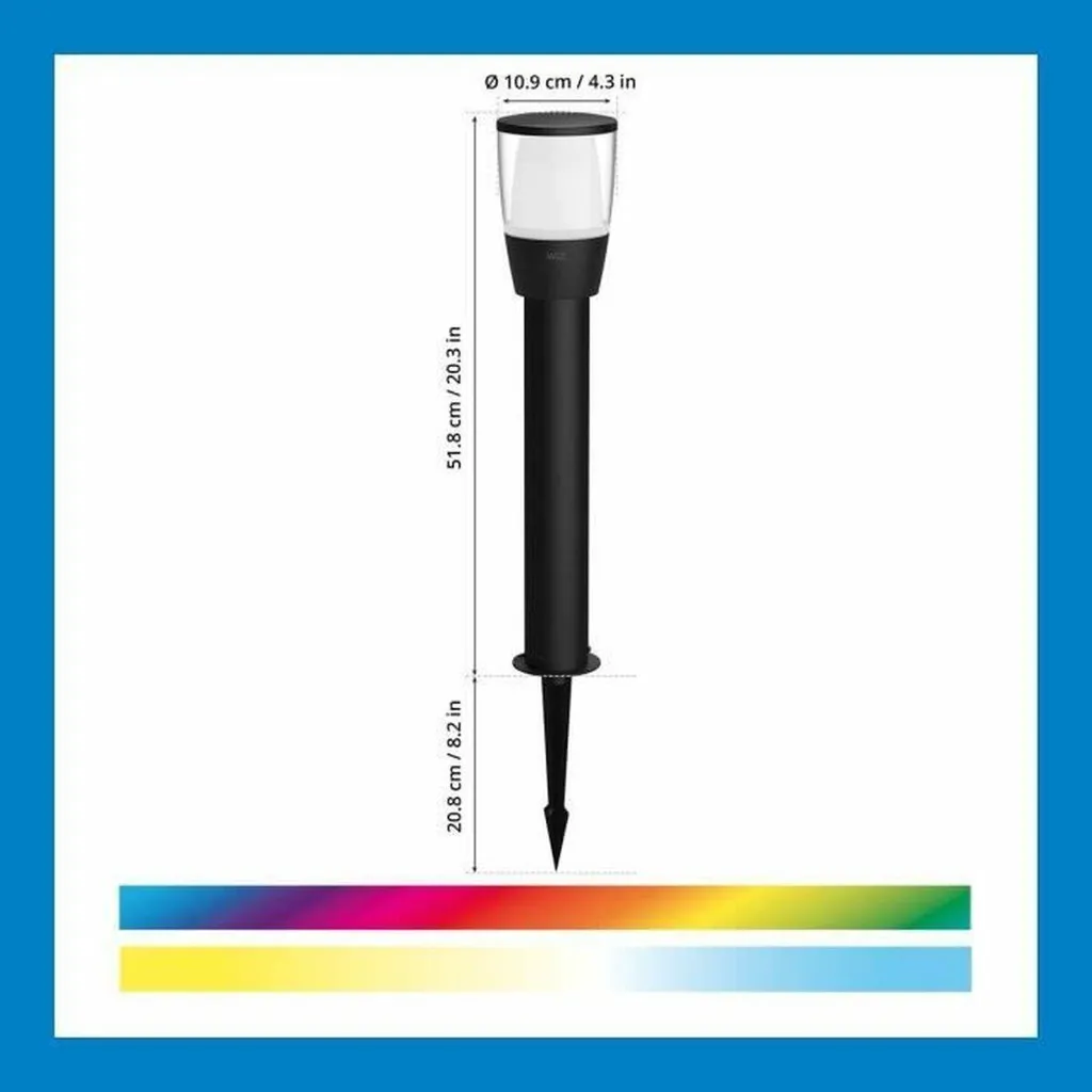 Lampada solare Wiz Elpas nera 400 lm - 6