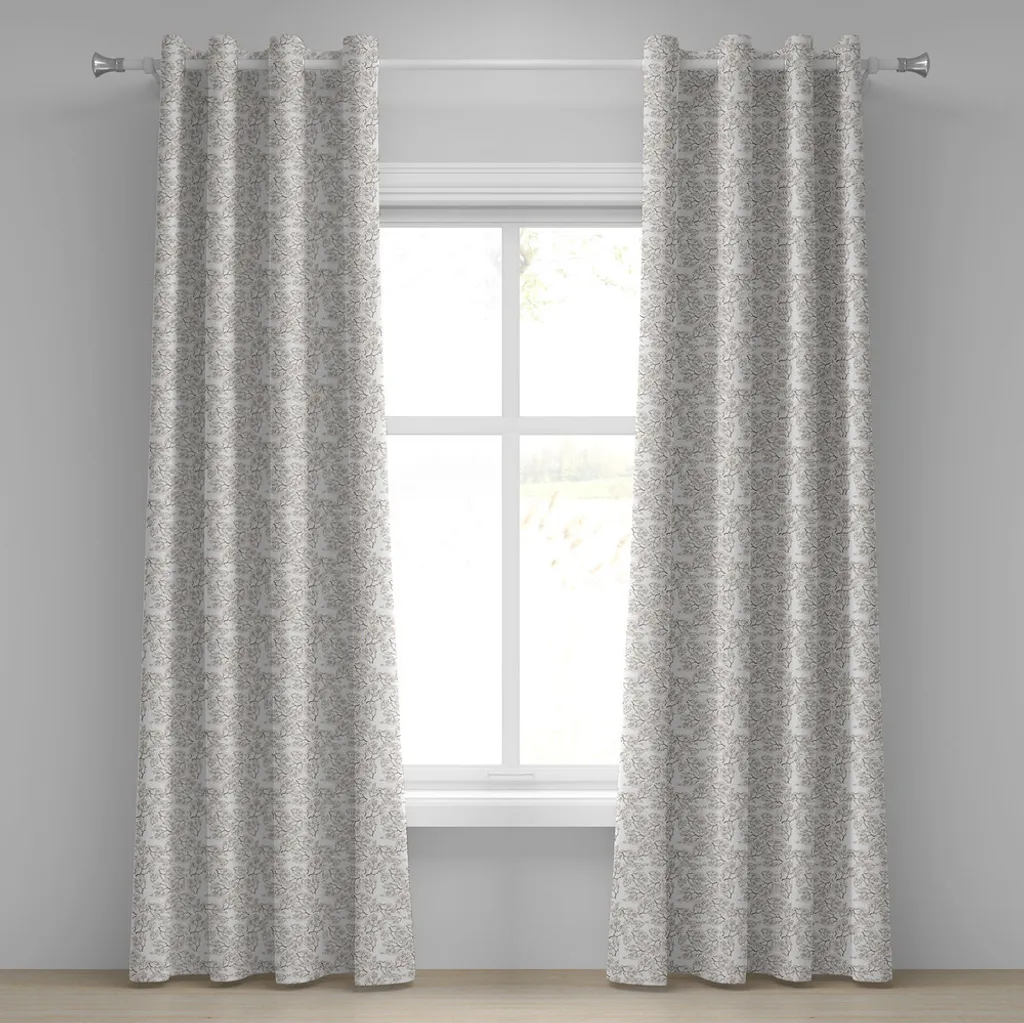Offerta Tenda ABAKUHAUS 280x225 - Fiori Viola Botanici Acquerello