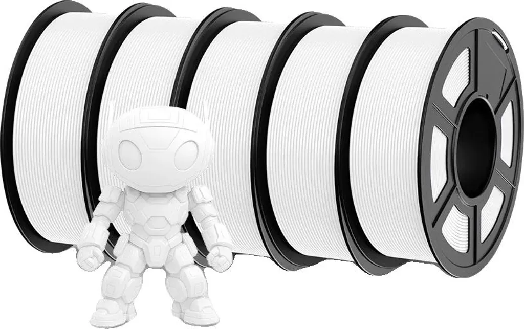Filamento 3D ABS Bianco 5KG | Grande Formato Alta Resistenza