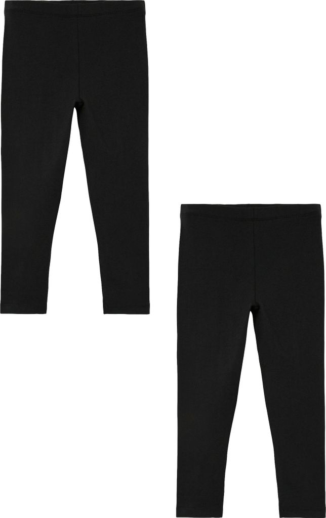 NAME IT Leggings 2er-Set wadenlang elastisch bequem Größe: 104
