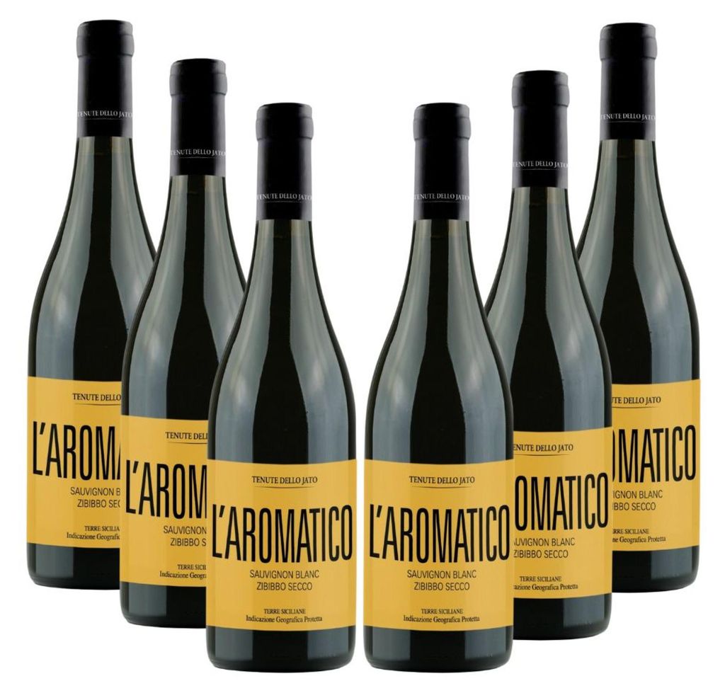 Tenute dello Jato - L Aromatico IGP Terre Siciliane - Weißwein trocken - Sauvignon Blanc Zibibbo - 6x 0,75 l - 13 Vol