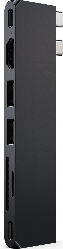 Satechi USB-C Pro Hub Slim Adapter, kleur: Midnight Productafbeelding 