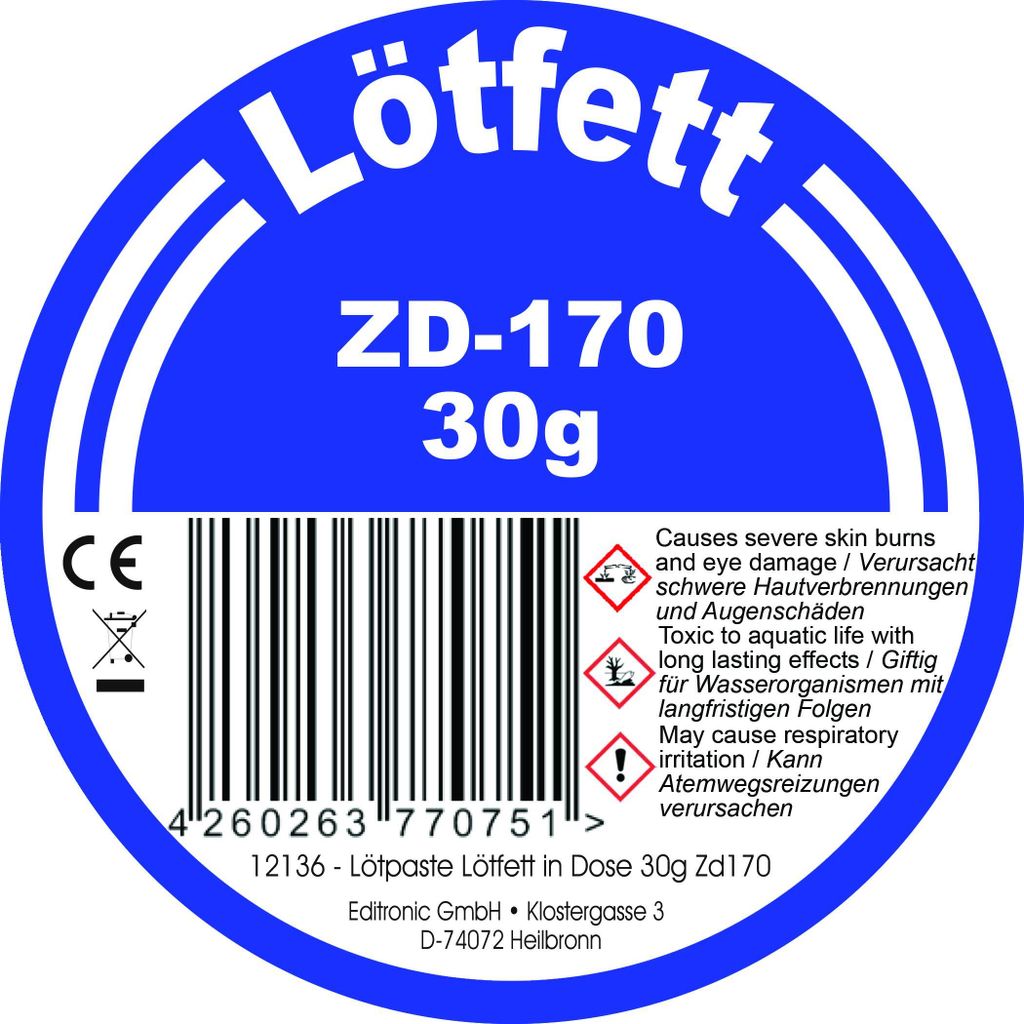 Lötpaste Lötfett in Dose 30g 87-1703 Produktbild 3
