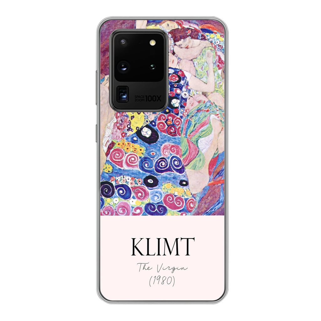 MuchoWow Handyhülle Schutzhülle Hülle für Samsung Galaxy S20 Ultra Malerei - Jugendstil - Gustav Klimt Silikon Softcase Handy Hülle - Karten...