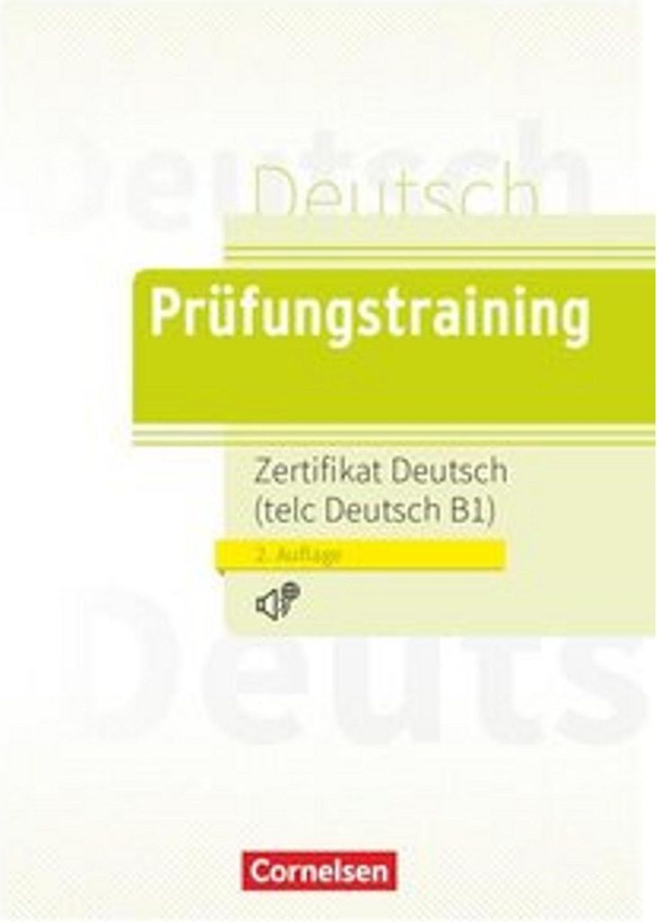 A book cover for a German language exam preparation book.
