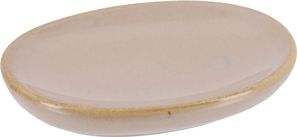 Portasapone in Gres Laccato TENDANCE Beige - Resistente e Facile da Pulire