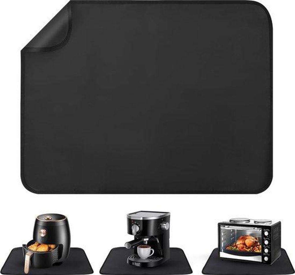 Küchenmatte 40x60cm - Hitze- und Feuergeschützt für Geräte, wasserdicht und rutschfest.