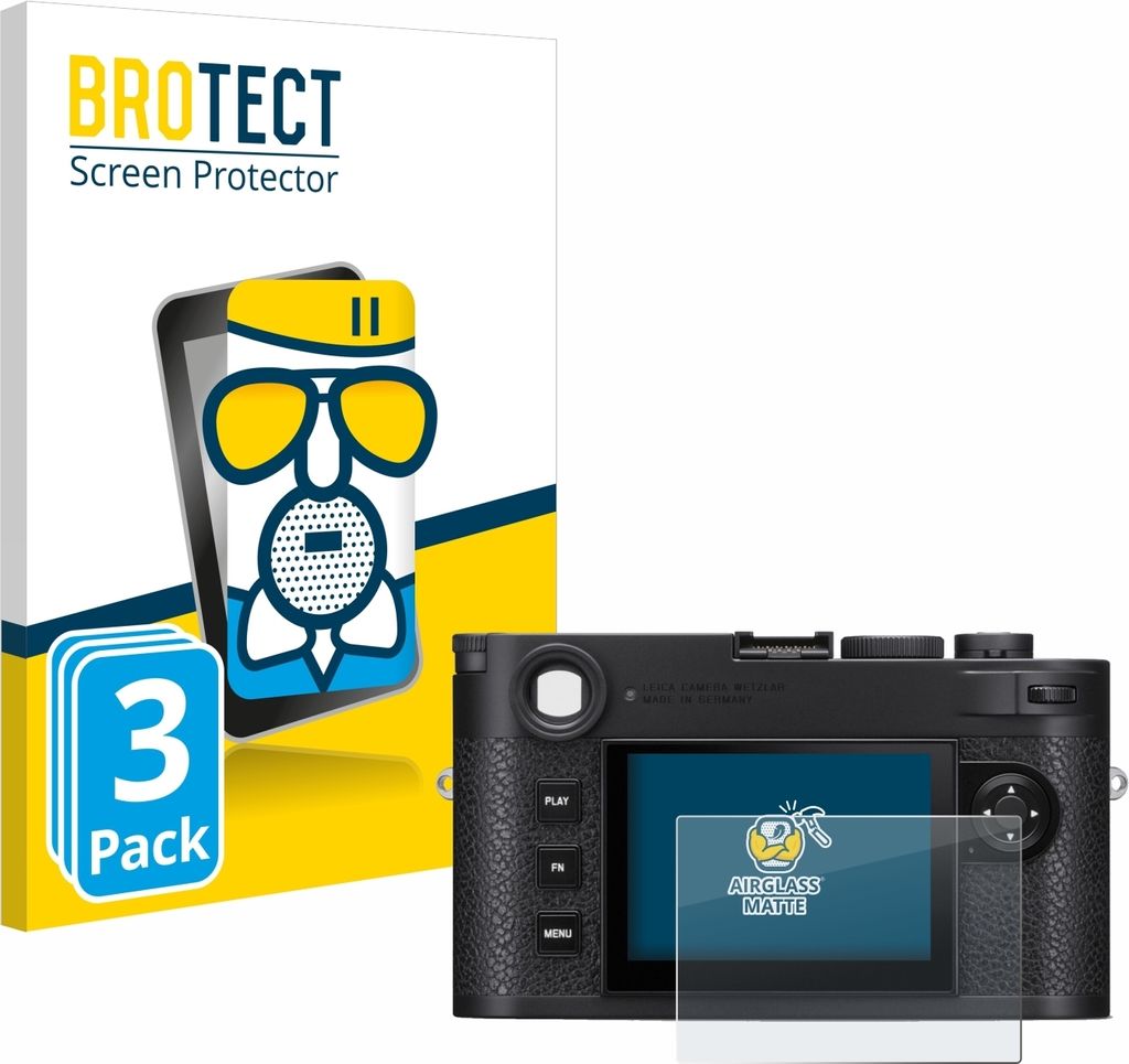 3x BROTECT Entspiegelungs Schutzglas für Leica M11 Schutzfolie Panzer Folie Glas Display Schutz matt