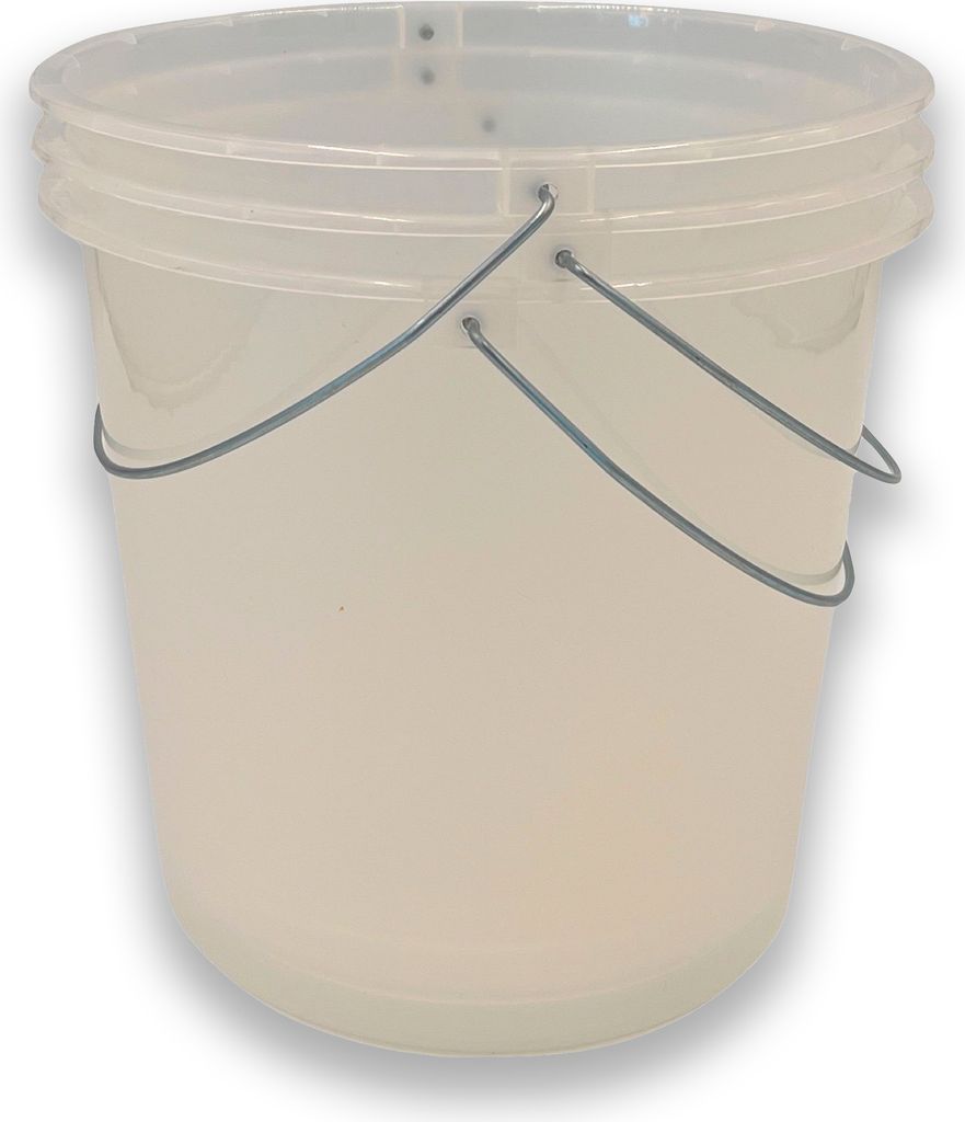 3 x Haushaltseimer 10 Liter rund transparent mit Produktbild 