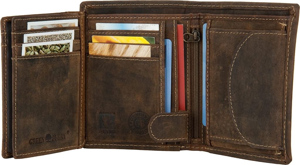 Greenburry Vintage Herren RFID Leder Geldbörse Geldbeutel Produktbild 29