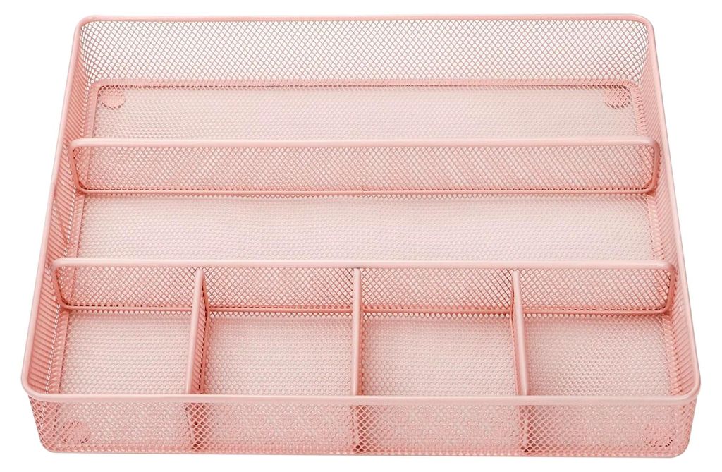 Schreibtisch Organizer mit Schubladen, Aufbewahrungstray - Metallgeflecht mit Fächern für Stifte, Schreibtischzubehör, Bad, Küche, Make-up und ...