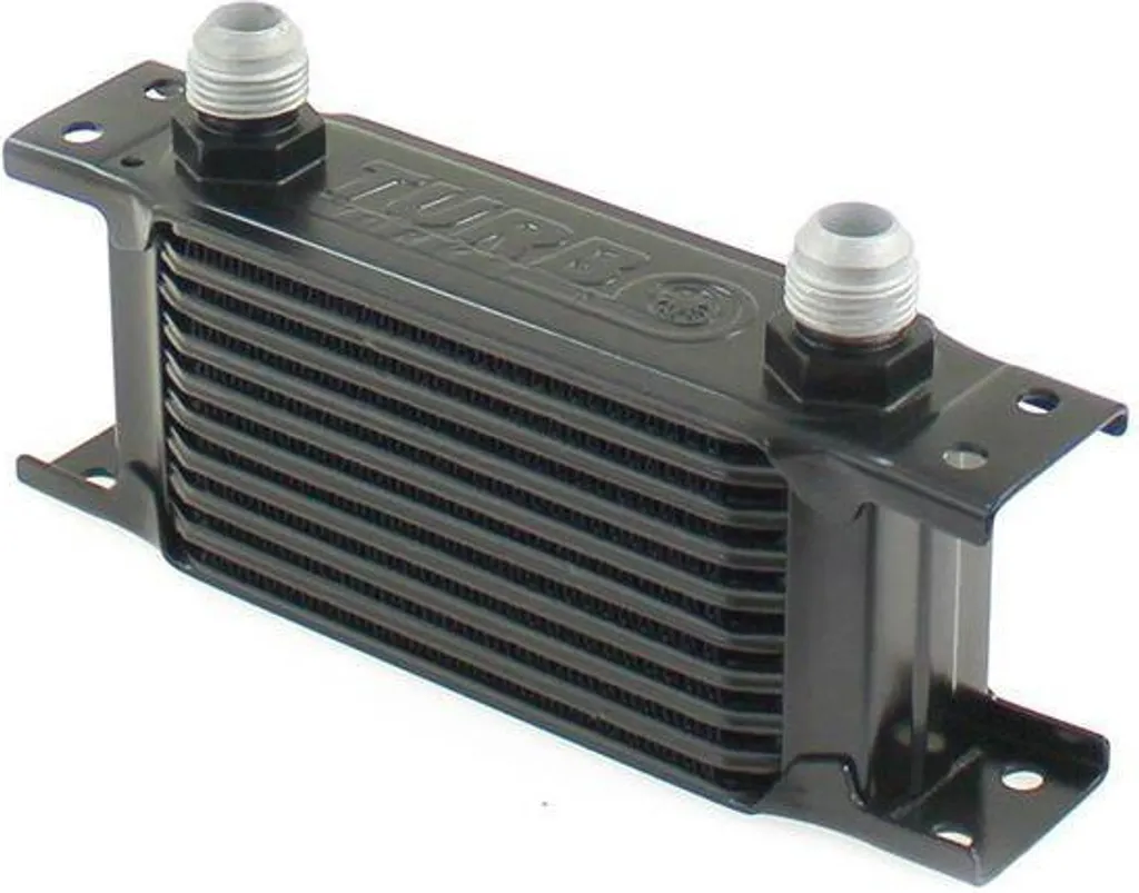 Refroidisseur d'huile TurboWorks Slim Line 10 rangées AN8 Noir 140x75x50