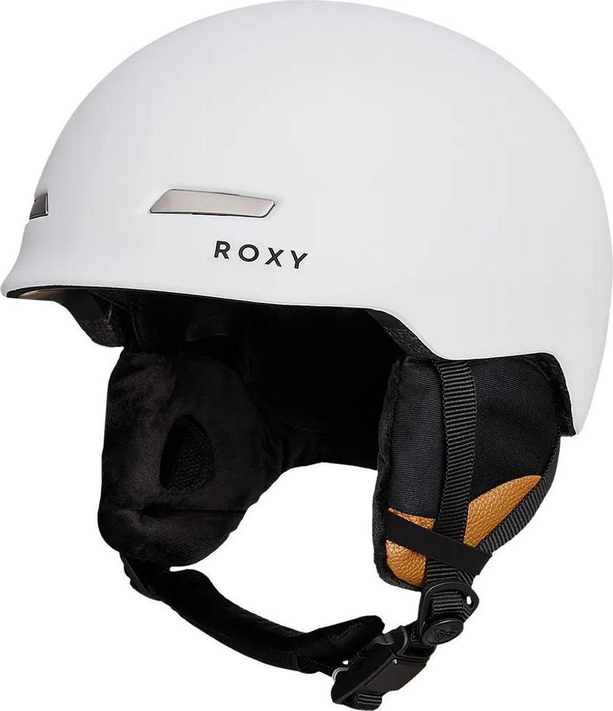 Roxy Damen Skihelm Angie In-Mold mit Fidlock-Schnalle, passiver Belüftung Weiß Größe S (53-55 cm)