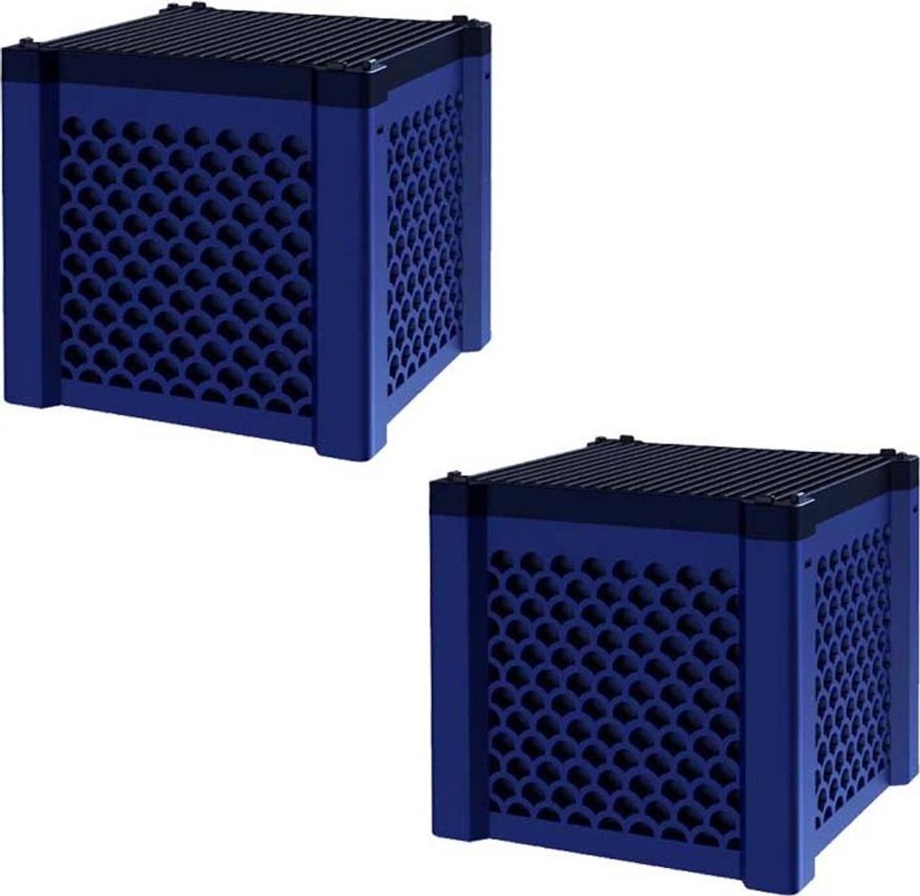 INF Aquarium Filter Magic Box für 60-90cm Becken, PP+Aktivkohle, 2 Stück