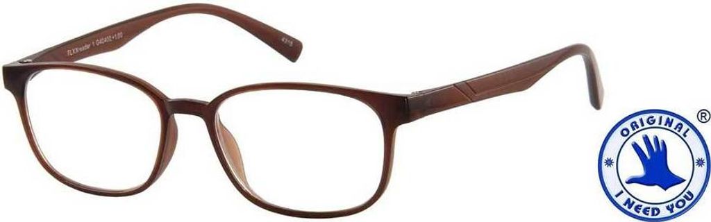 Lesebrille mit Etui FLXX Reader Typ 1 Braun (+ 1,5 dpt)