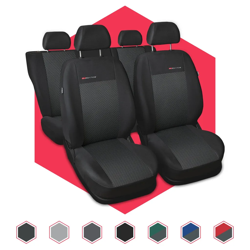 Coprisedili Auto in Poliestere Grigio - Protezione Sedili Resistente