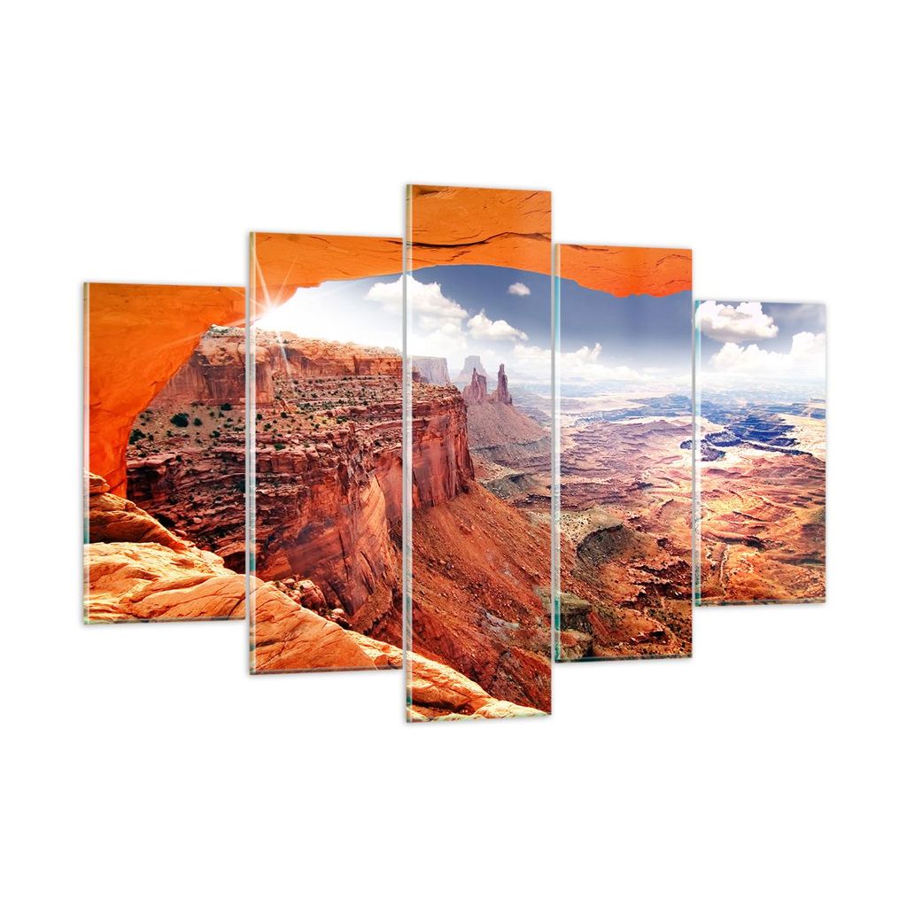 Bilder auf glas - Amerika arizona schlucht geologie - 150x100cm - Glasbilder - Wandbilder - Kunstdruck - Wanddekoration aus Glas - Glas Bilder - Wa...