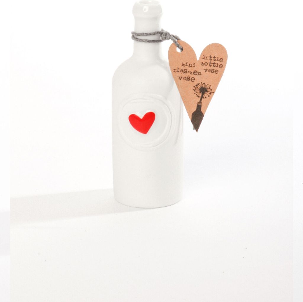 Mini Flaschenvase Herz Produktbild 
