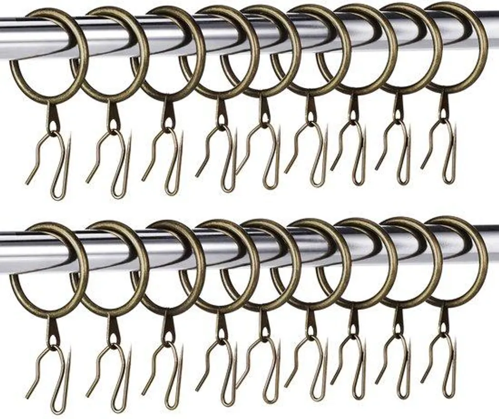 Anneaux de rideaux de 30 mm en métal pour tringle de salon et chambre