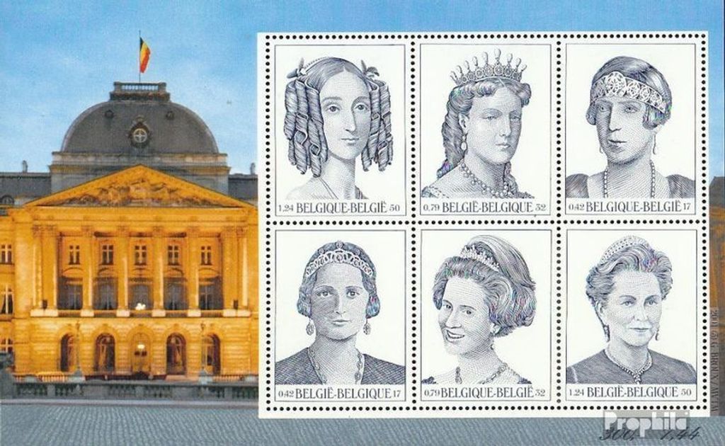 Briefmarken Belgien 2001 Mi Block79 (kompl.Ausg.) gestempelt Königinnen