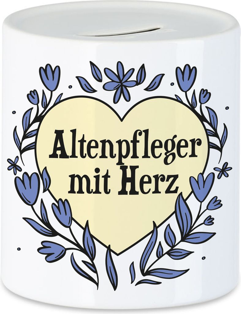 Altenpfleger mit Herz Spardose Geschenkidee Zum Danke Sagen Bester Altenpfleger