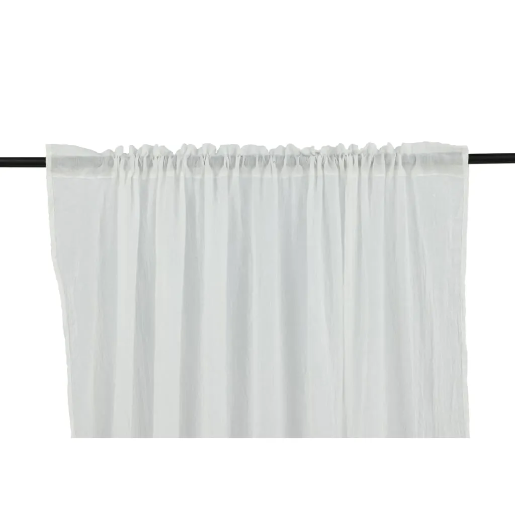 Rideau Blanc Occultant Léger Elena 240x135 cm pour Salon et Chambre Chic