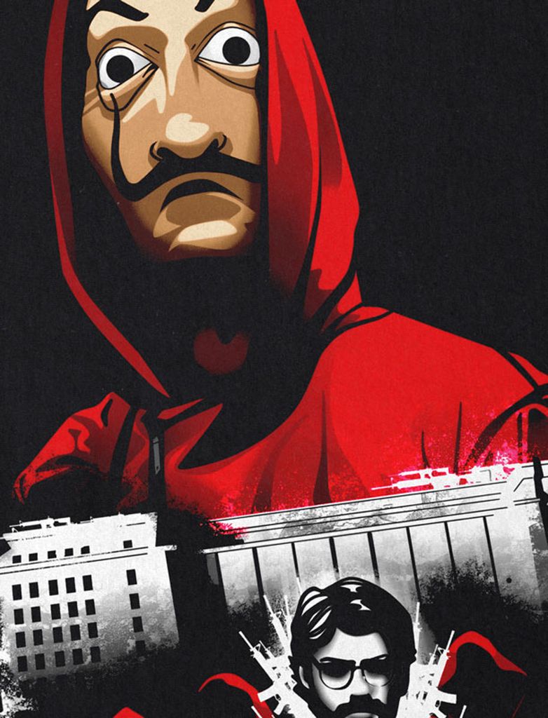 style3 Bella Ciao Herren T-Shirt einbruch fernsehserie