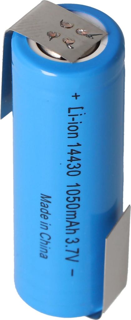 Accu Li-ion 14430 avec cosses à souder en forme de Z Image du produit 