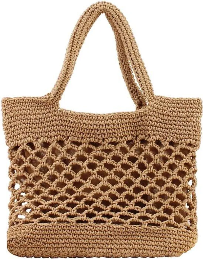 Sac cabas tissé Éclat vert et sac seau en raphia pour vos sorties été