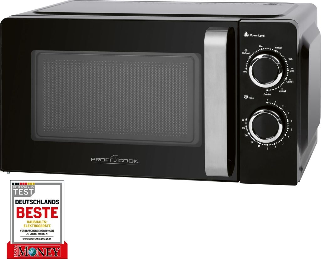 PROFICOOK 2-in-1 Mikrowelle Grill 6 Programme 17L 1150 Watt Produktbild 