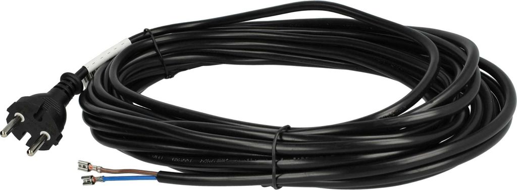 vhbw Stromkabel kompatibel mit Kärcher NT602, NT551, NT70/1, NT501, NT561, NT702, SE 4001, NT611 Eco, SE4002, SE4001 Staubsauger - 10 m Kabel 1000 W