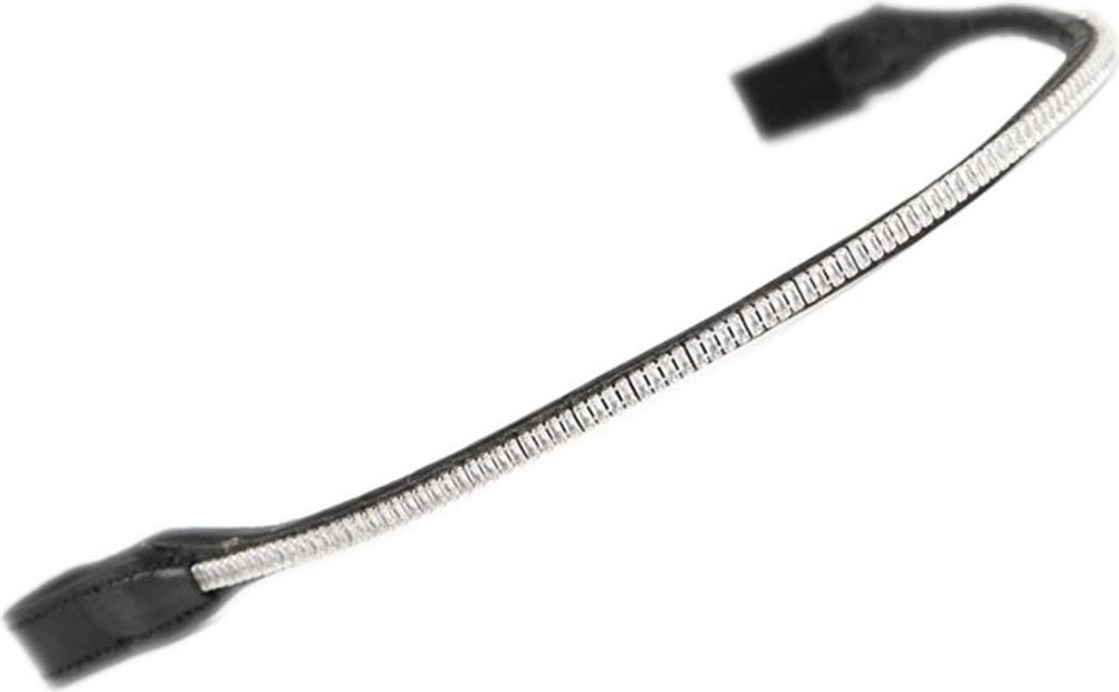 Aviemore - Strass Pferde-Stirnband, Leder ER498 (Full) (Schwarz)