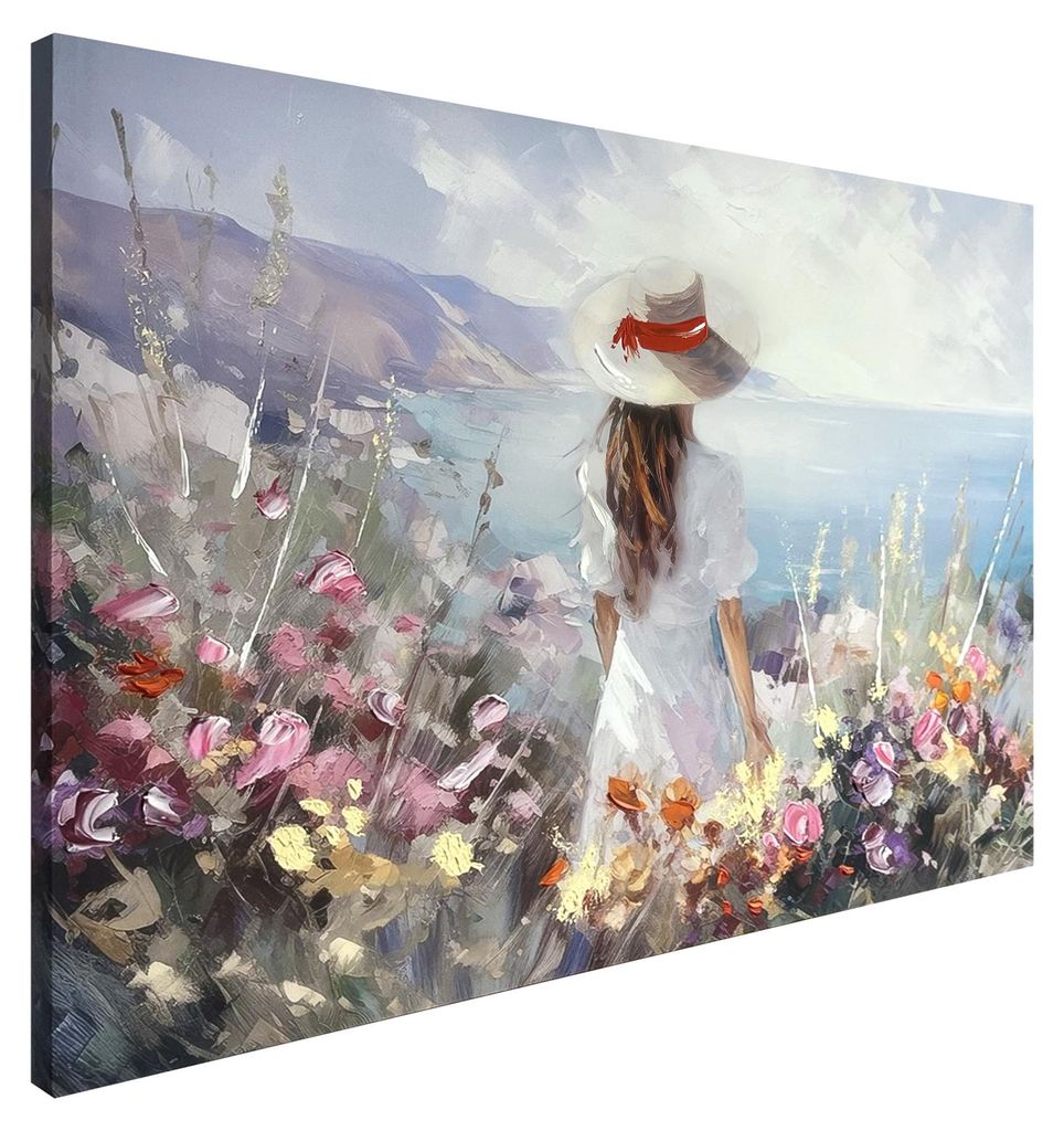 Poster Amelia 70x100 cm Wandbild Frau Modern Handgemalt Produktbild 