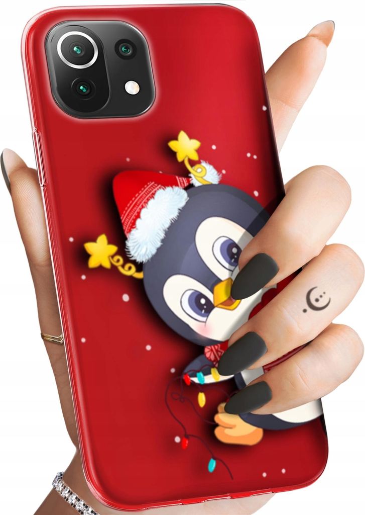 BEDRUCKTE HÜLLEN für XIAOMI MI 11 LITE 4G / 5G | NE HANDYHÜLLEN HANDY SCHUTZ HÜLLE CASE SILIKON MUSTER WEIHNACHTEN SANTA CLAUS CHRISTMAS