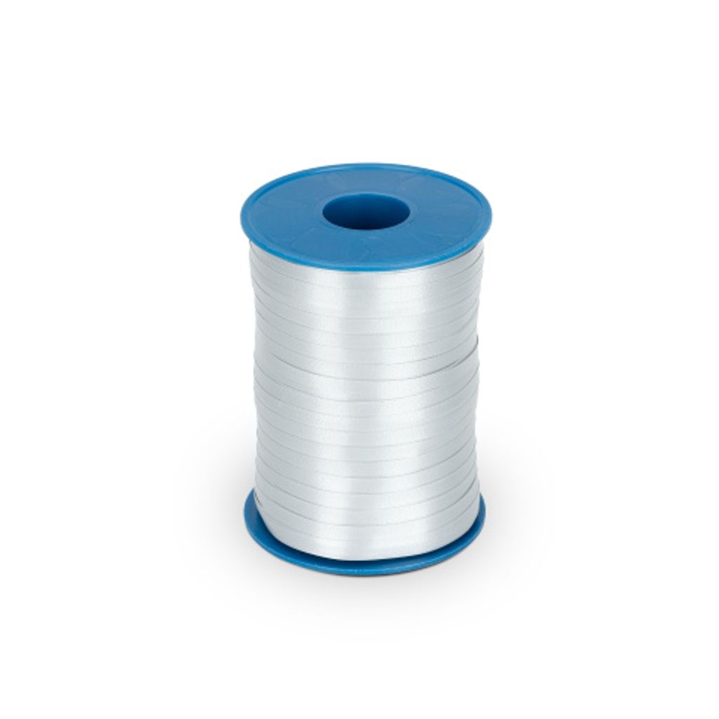 Präsent Band America 500-m-Spule 5 mm 20 Farben zur Auswahl, Farbe:Silber