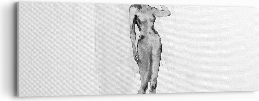 Bild auf Leinwand - Leinwandbild - Einteilig - Nacktheit Frau Körper - 90x30cm - Wand Bild - Wanddeko - Wandbilder - Leinwanddruck - Bilder - Wand...