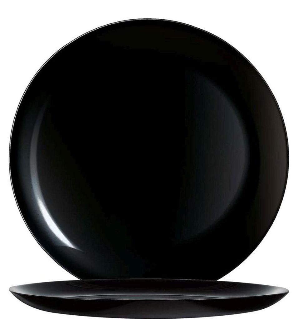 Assiettes creuses plates Evolutions Black, 25 cm - lot de 6 Image du produit 