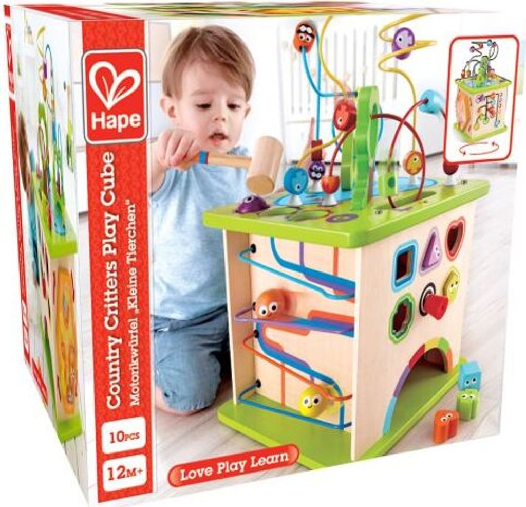 Hape Totally Amazing Motorikwürfel Kleine Tierchen, E1810 Produktbild 40