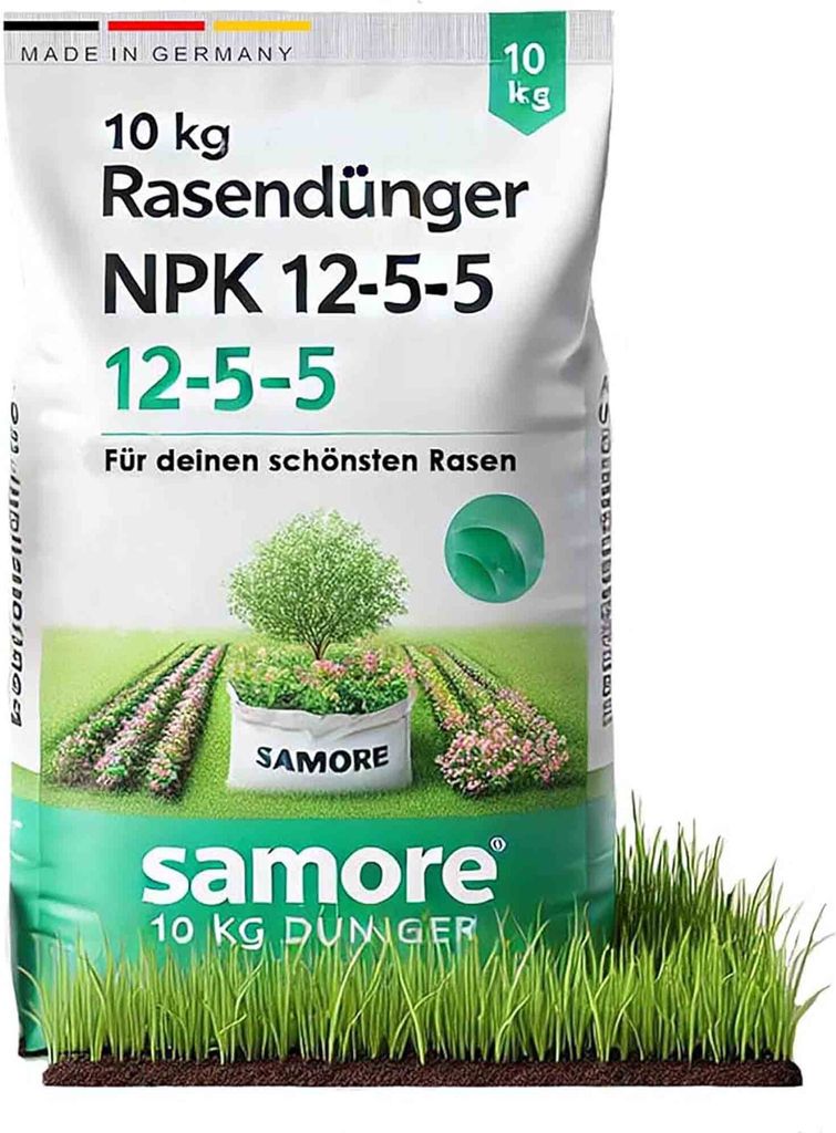 10 kg Rasendünger NPK 12-5-5 für einen gesunden Rasen Produktbild 