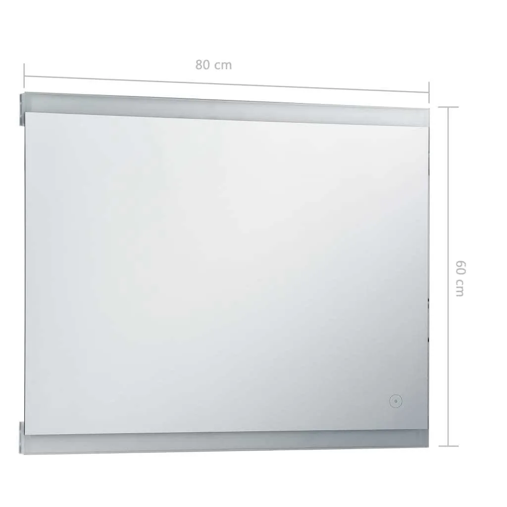 Specchio Bagno LED Smart 80x60: Tecnologia Touch e Alta Luminosità - 7