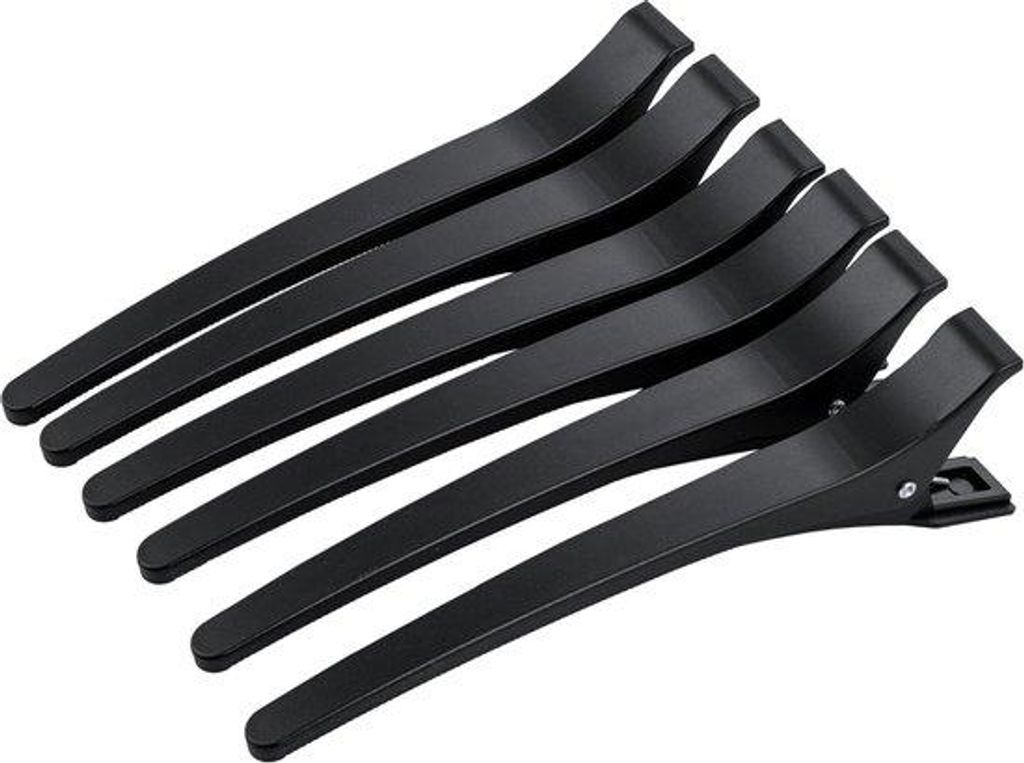 Haarklammern schwarze Haarspangen 12,5 cm 6 Stück Produktbild 