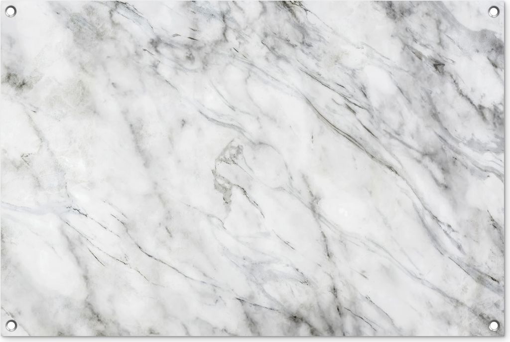 MuchoWow 90x60 cm Outdoor-Poster Gartendeko Sichtschutz Garten Poster für den Garten Marmor - Stein - Muster