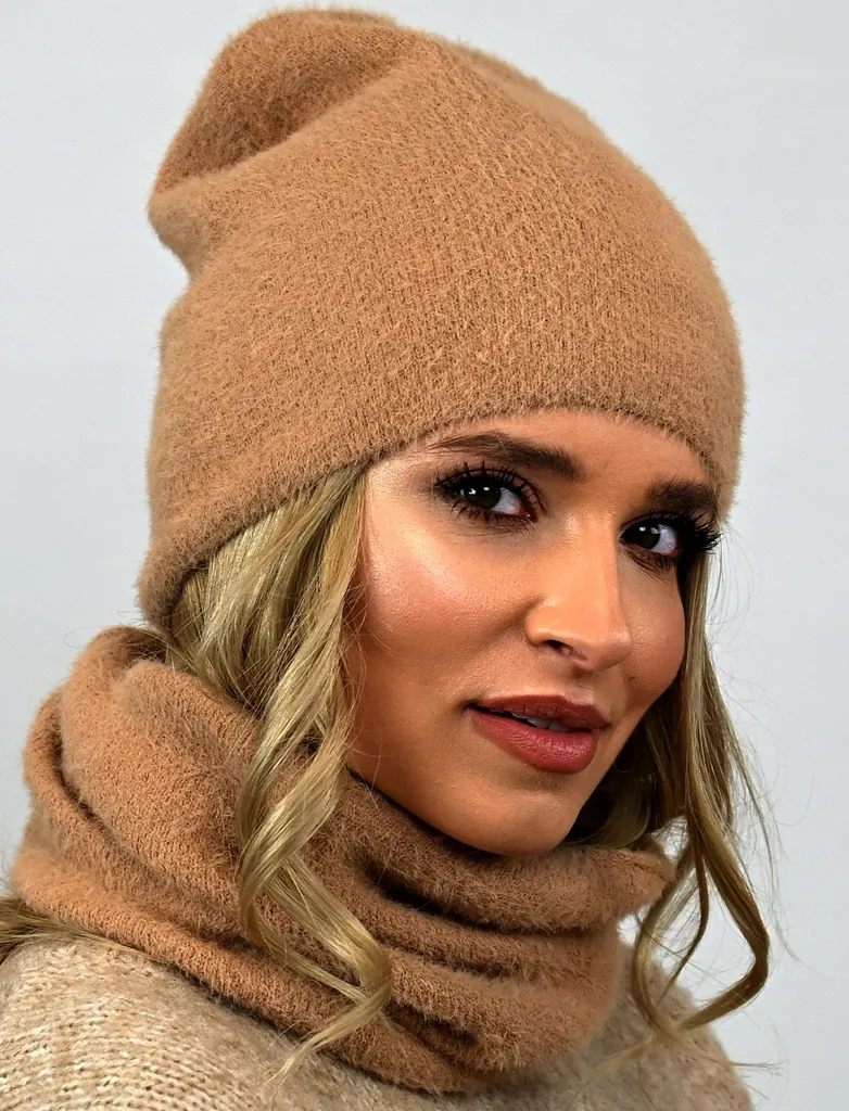 Set Sciarpa e Cappello Alpaca Caramello AL1 | Accessori Inverno 2026 - 7