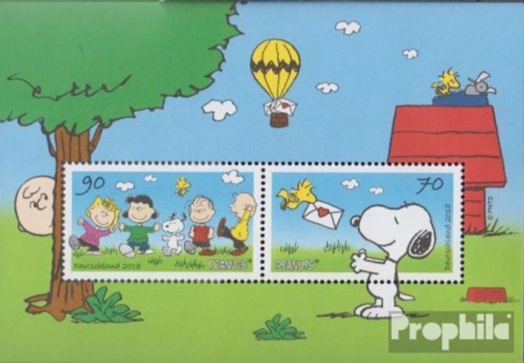 Briefmarken BRD (BR.Deutschland) 2018 Mi Block82 (kompl.Ausg.) gestempelt Peanuts