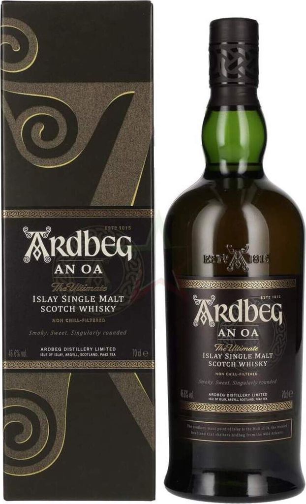 Ardbeg AN OA Islay Single Malt Scotch Whisky 46,6 % 0,70 lt.